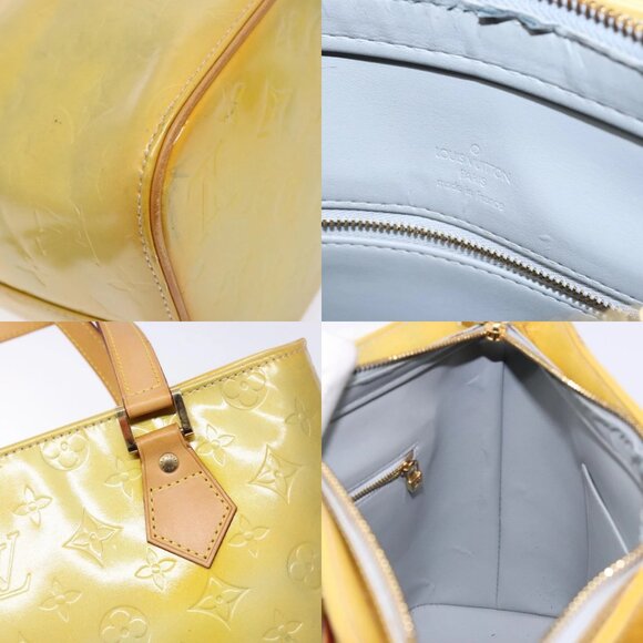 LOUIS VUITTON Monogram Vernis Houston Hand Bag Gris M91053 LV Auth ti3378 - Picture 13 of 15